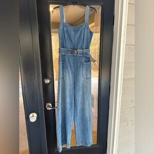 Denim Anthropologie jumpsuit